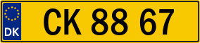 Trailer License Plate